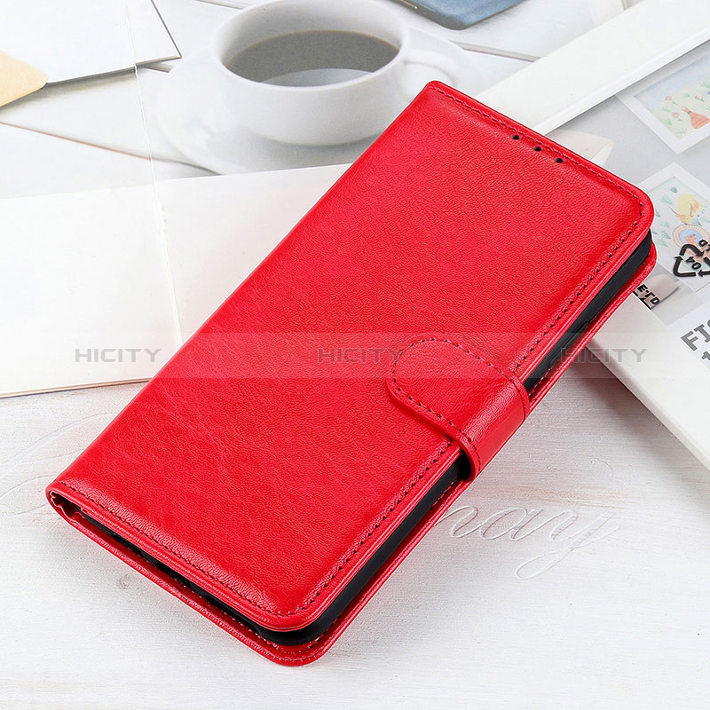 Custodia Portafoglio In Pelle Cover con Supporto A07D per OnePlus 9 5G Rosso