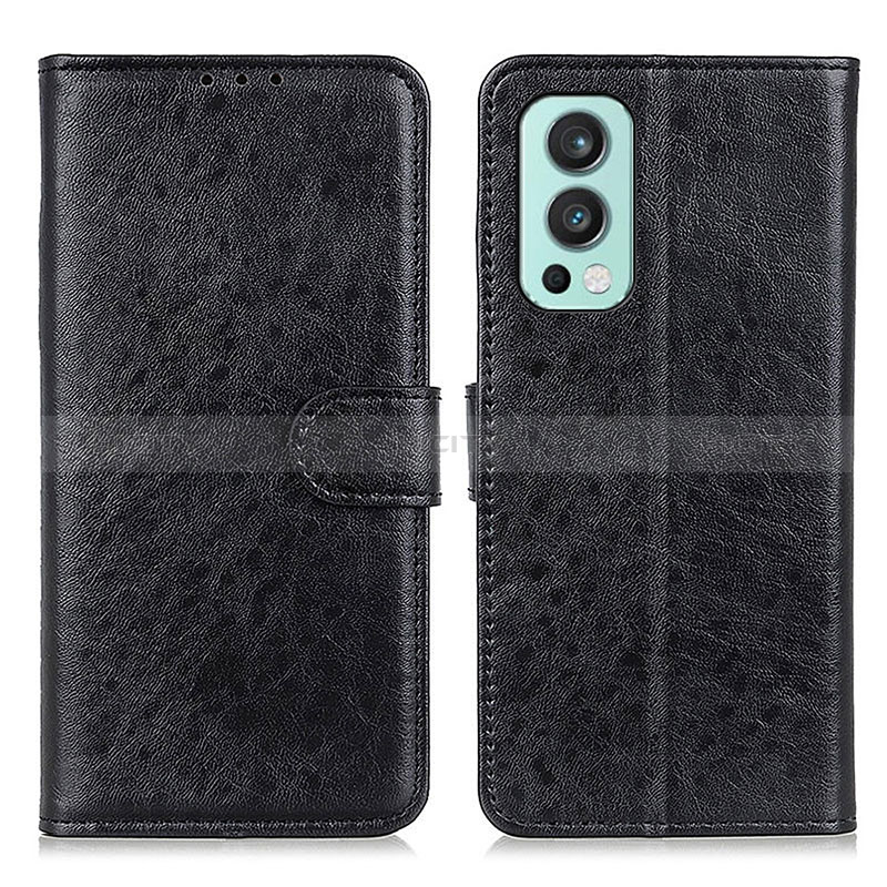 Custodia Portafoglio In Pelle Cover con Supporto A07D per OnePlus Nord 2 5G Nero