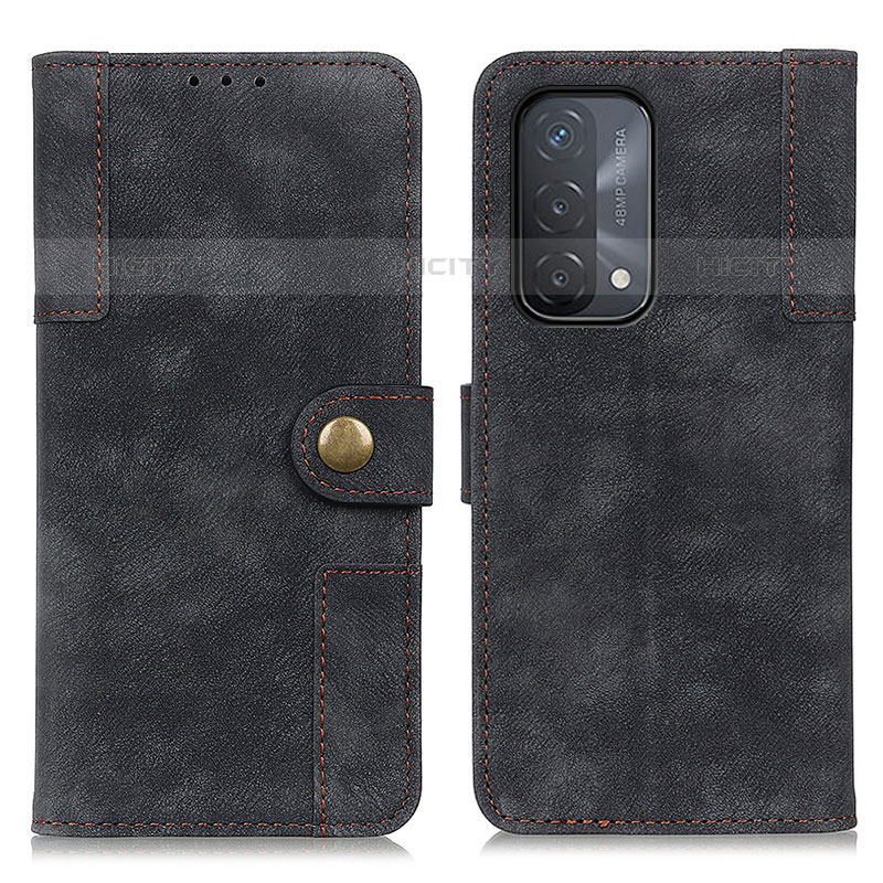 Custodia Portafoglio In Pelle Cover con Supporto A07D per OnePlus Nord N200 5G Nero