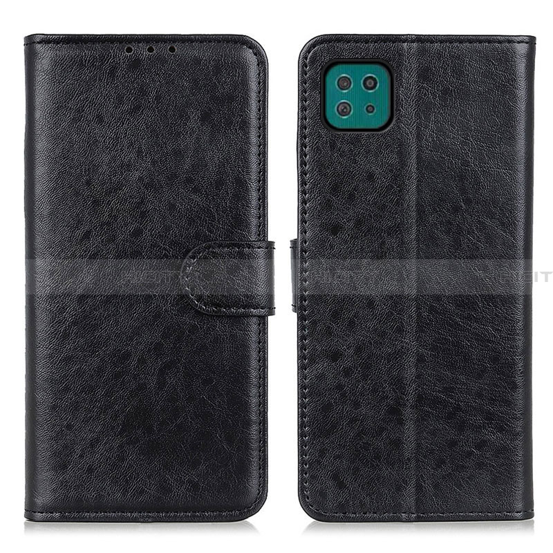 Custodia Portafoglio In Pelle Cover con Supporto A07D per Samsung Galaxy A22 5G Nero