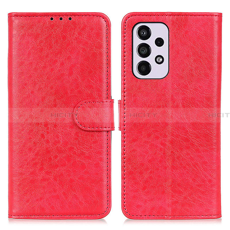 Custodia Portafoglio In Pelle Cover con Supporto A07D per Samsung Galaxy A33 5G Rosso