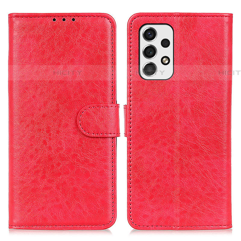 Custodia Portafoglio In Pelle Cover con Supporto A07D per Samsung Galaxy A53 5G Rosso