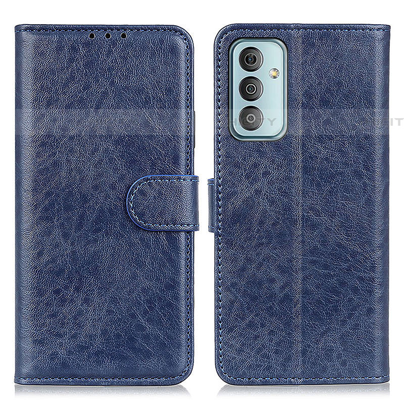 Custodia Portafoglio In Pelle Cover con Supporto A07D per Samsung Galaxy F23 5G Blu