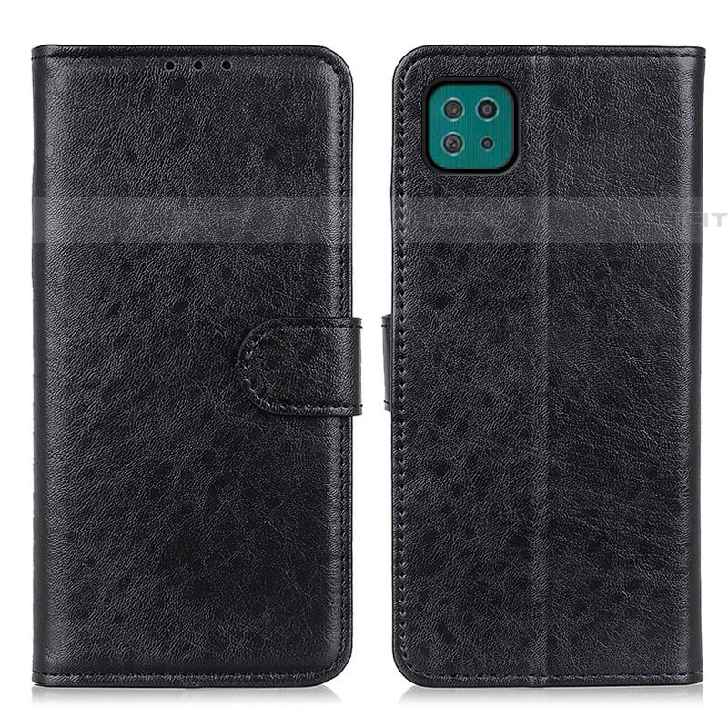 Custodia Portafoglio In Pelle Cover con Supporto A07D per Samsung Galaxy F42 5G Nero