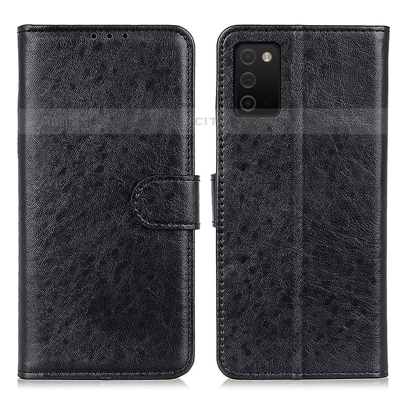 Custodia Portafoglio In Pelle Cover con Supporto A07D per Samsung Galaxy M02s Nero