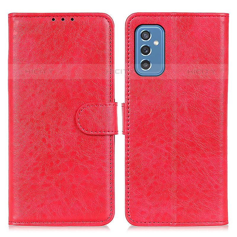 Custodia Portafoglio In Pelle Cover con Supporto A07D per Samsung Galaxy M52 5G Rosso