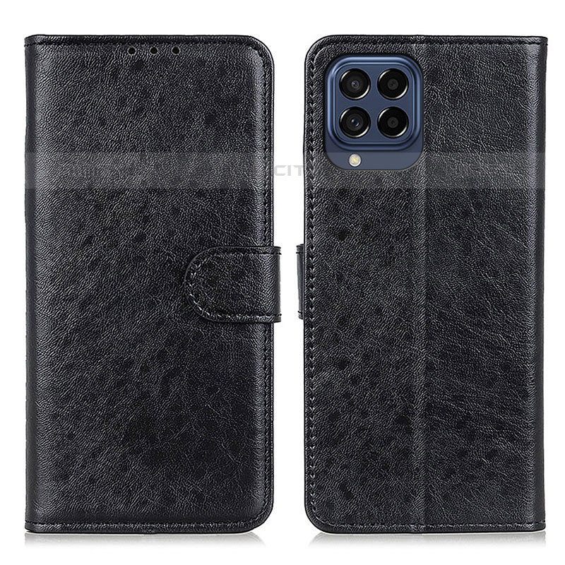 Custodia Portafoglio In Pelle Cover con Supporto A07D per Samsung Galaxy M53 5G Nero