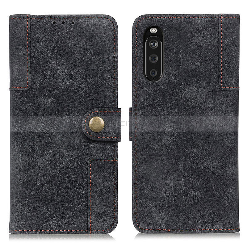 Custodia Portafoglio In Pelle Cover con Supporto A07D per Sony Xperia 10 III