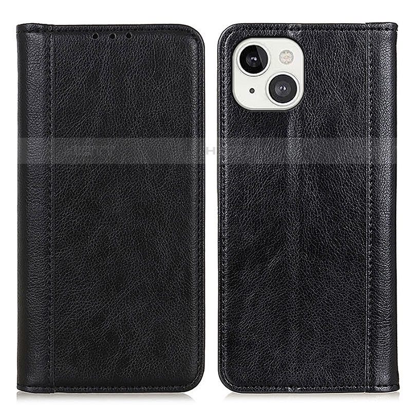 Custodia Portafoglio In Pelle Cover con Supporto A08 per Apple iPhone 13 Nero