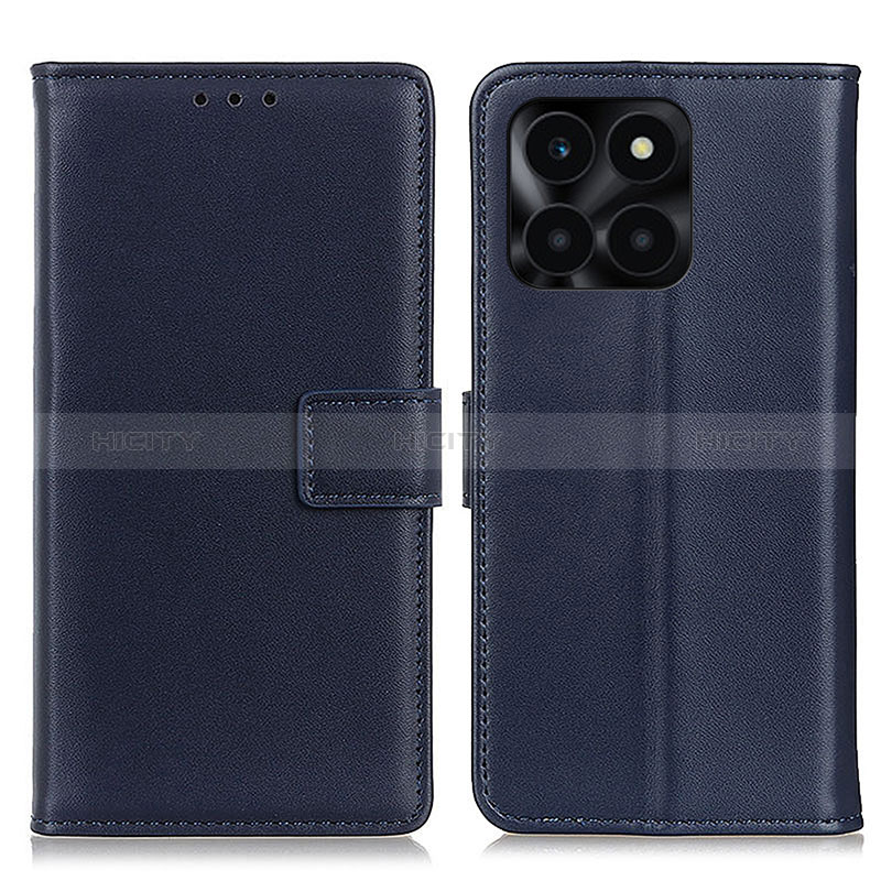 Custodia Portafoglio In Pelle Cover con Supporto A08D per Huawei Honor X6a Blu