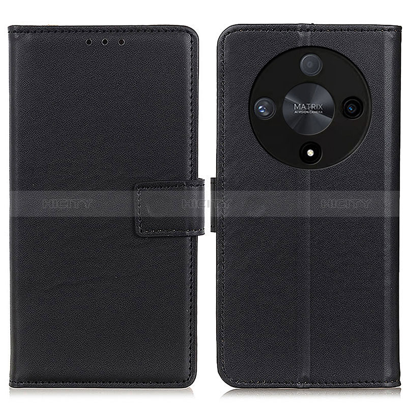 Custodia Portafoglio In Pelle Cover con Supporto A08D per Huawei Honor X9b 5G Nero