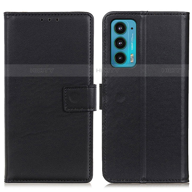 Custodia Portafoglio In Pelle Cover con Supporto A08D per Motorola Moto Edge Lite 5G Nero