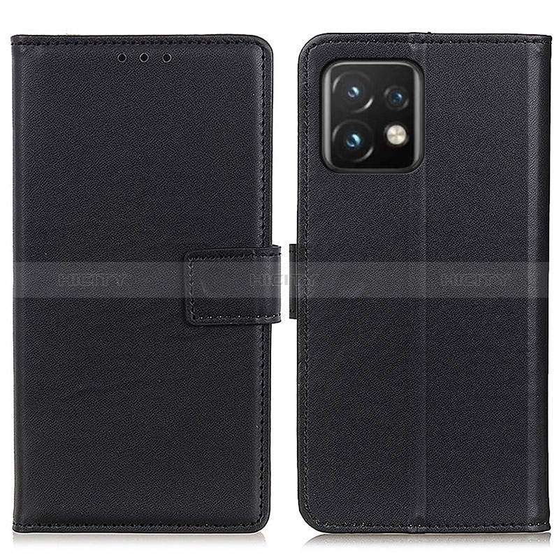 Custodia Portafoglio In Pelle Cover con Supporto A08D per Motorola Moto Edge Plus (2023) 5G Nero