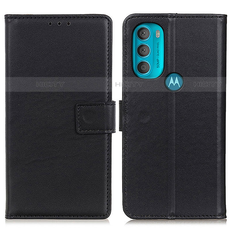 Custodia Portafoglio In Pelle Cover con Supporto A08D per Motorola Moto G71 5G Nero