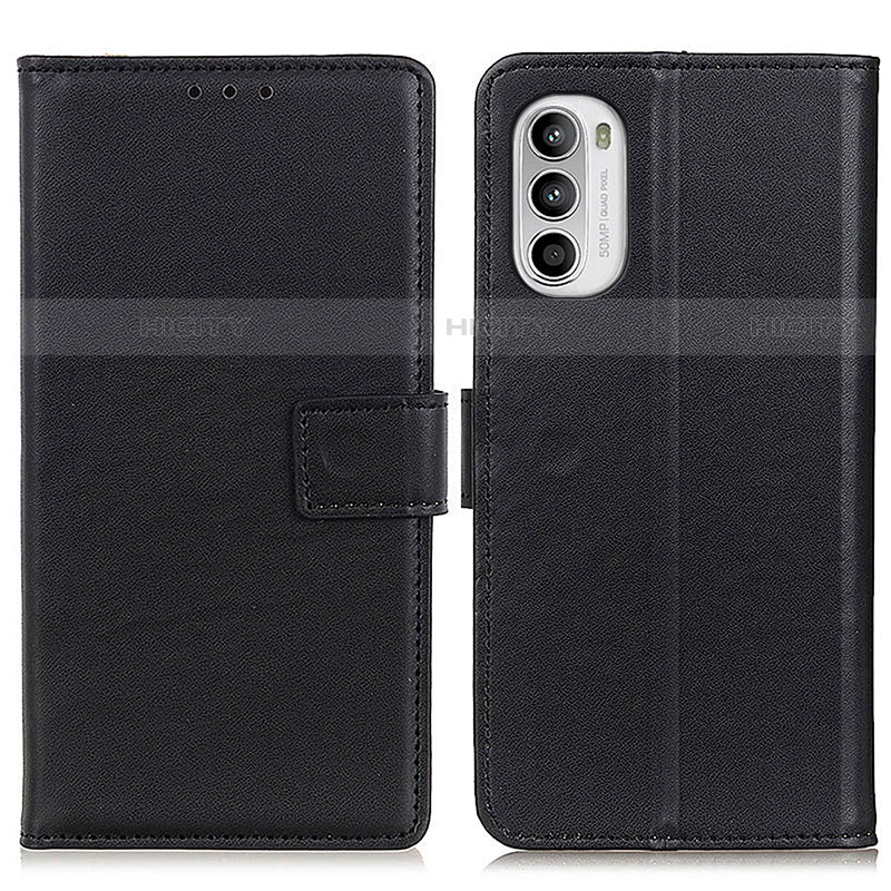 Custodia Portafoglio In Pelle Cover con Supporto A08D per Motorola Moto G82 5G Nero