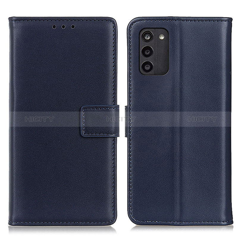 Custodia Portafoglio In Pelle Cover con Supporto A08D per Nokia G100 Blu