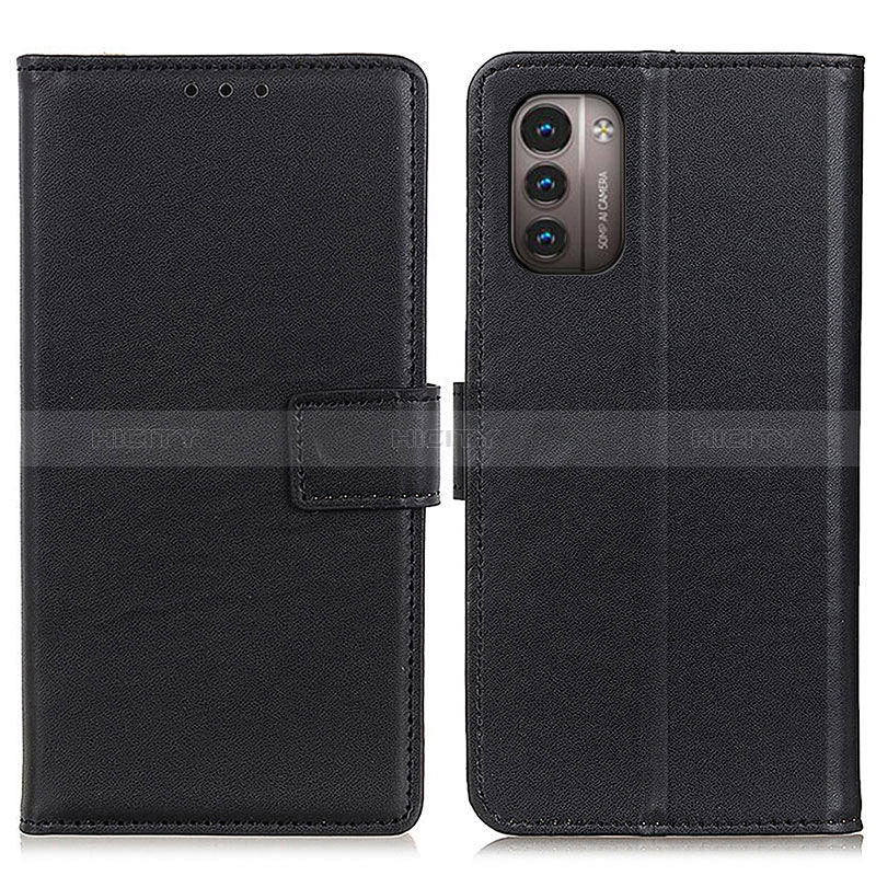 Custodia Portafoglio In Pelle Cover con Supporto A08D per Nokia G11 Nero