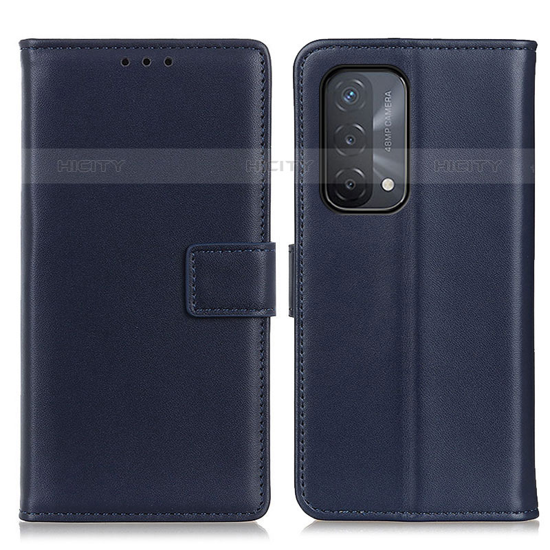 Custodia Portafoglio In Pelle Cover con Supporto A08D per OnePlus Nord N200 5G Blu