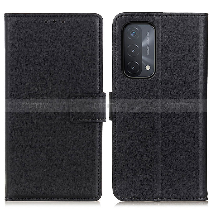 Custodia Portafoglio In Pelle Cover con Supporto A08D per Oppo A54 5G Nero