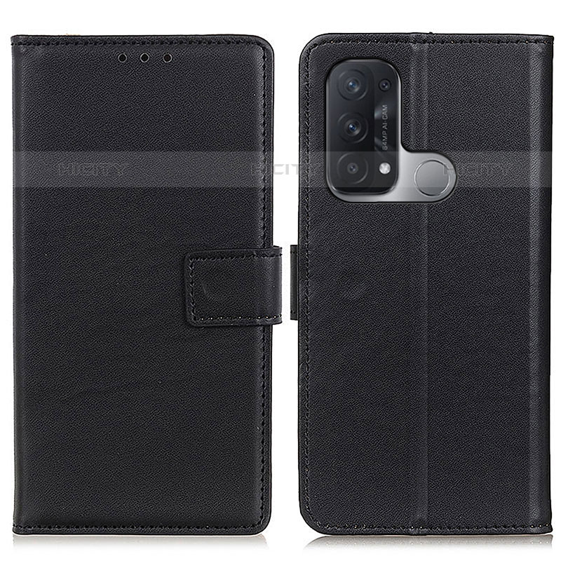 Custodia Portafoglio In Pelle Cover con Supporto A08D per Oppo Reno5 A Nero