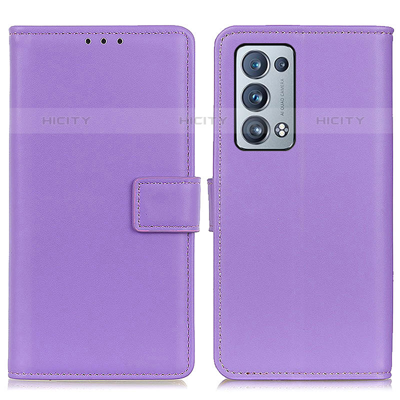 Custodia Portafoglio In Pelle Cover con Supporto A08D per Oppo Reno6 Pro+ Plus 5G