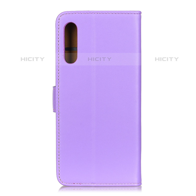 Custodia Portafoglio In Pelle Cover con Supporto A08D per Samsung Galaxy M02 Viola