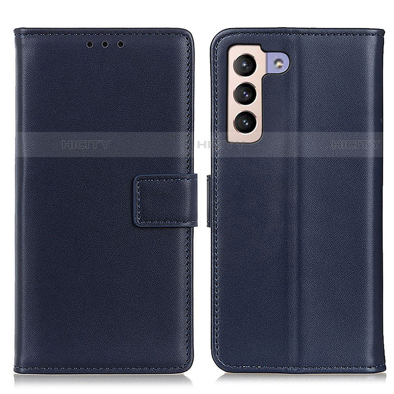 Custodia Portafoglio In Pelle Cover con Supporto A08D per Samsung Galaxy S22 Plus 5G Blu