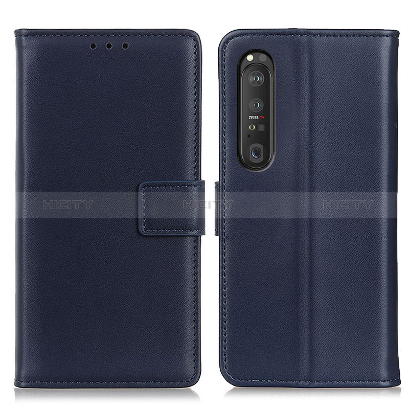 Custodia Portafoglio In Pelle Cover con Supporto A08D per Sony Xperia 1 III