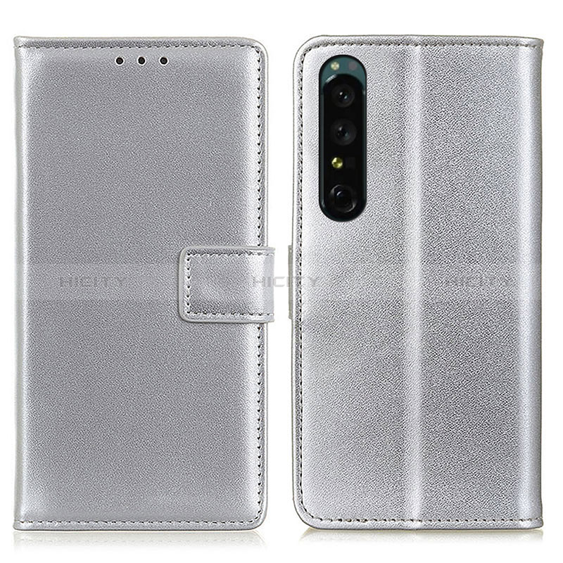 Custodia Portafoglio In Pelle Cover con Supporto A08D per Sony Xperia 1 V