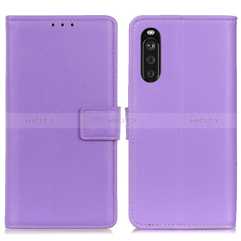 Custodia Portafoglio In Pelle Cover con Supporto A08D per Sony Xperia 10 III Lite