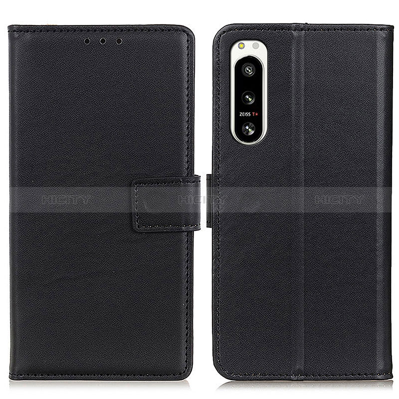 Custodia Portafoglio In Pelle Cover con Supporto A08D per Sony Xperia 5 IV