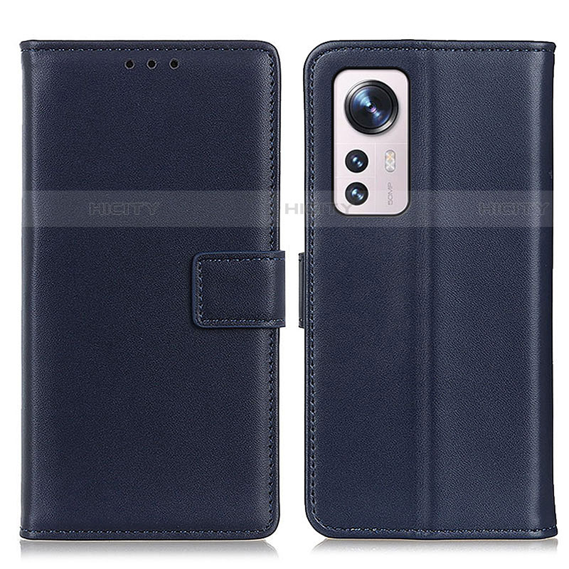 Custodia Portafoglio In Pelle Cover con Supporto A08D per Xiaomi Mi 12S 5G Blu