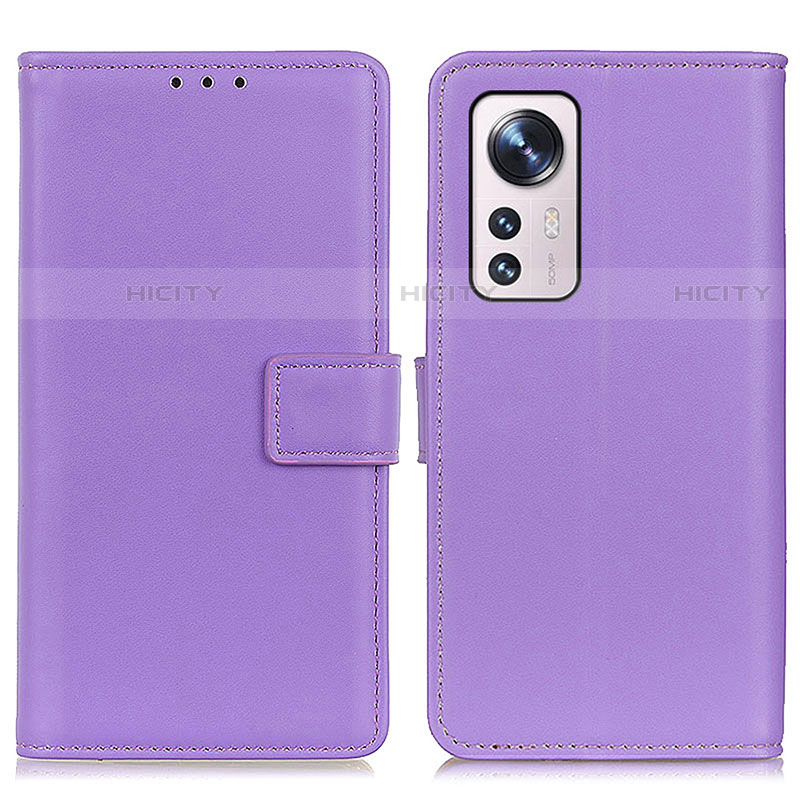 Custodia Portafoglio In Pelle Cover con Supporto A08D per Xiaomi Mi 12S 5G Viola