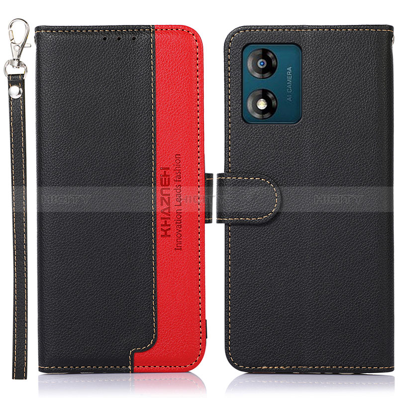 Custodia Portafoglio In Pelle Cover con Supporto A09D per Motorola Moto E13