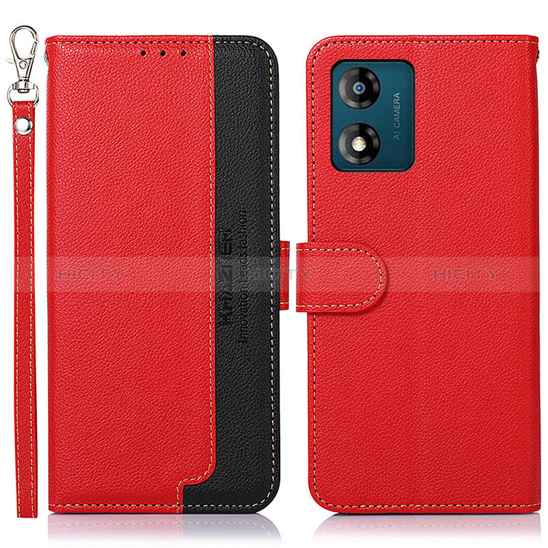 Custodia Portafoglio In Pelle Cover con Supporto A09D per Motorola Moto E13