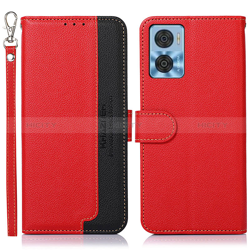 Custodia Portafoglio In Pelle Cover con Supporto A09D per Motorola Moto E22i