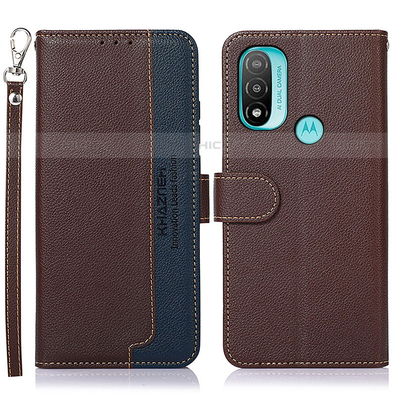 Custodia Portafoglio In Pelle Cover con Supporto A09D per Motorola Moto E40