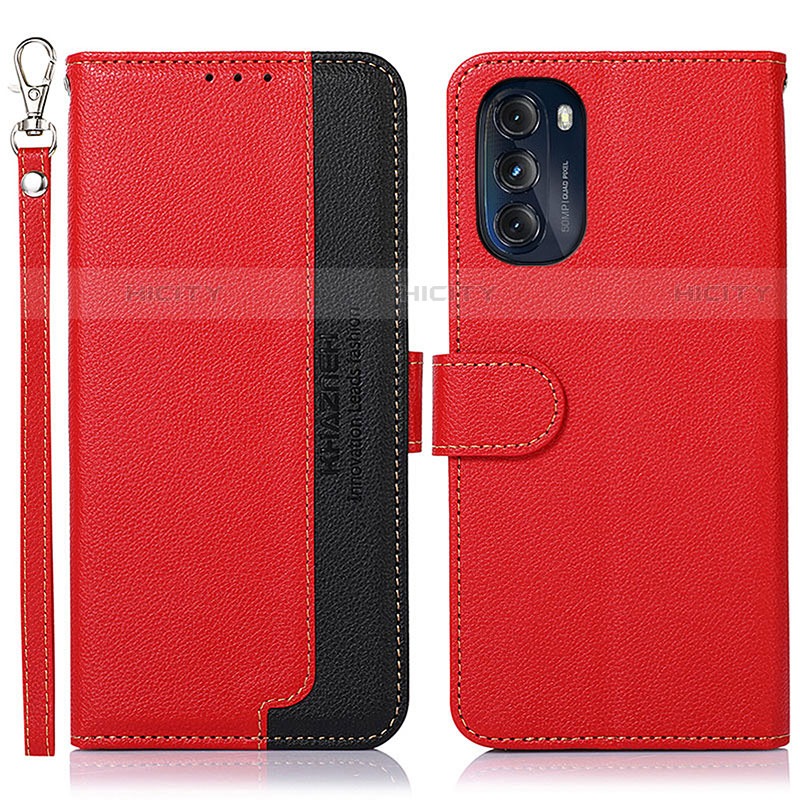 Custodia Portafoglio In Pelle Cover con Supporto A09D per Motorola Moto G 5G (2022)