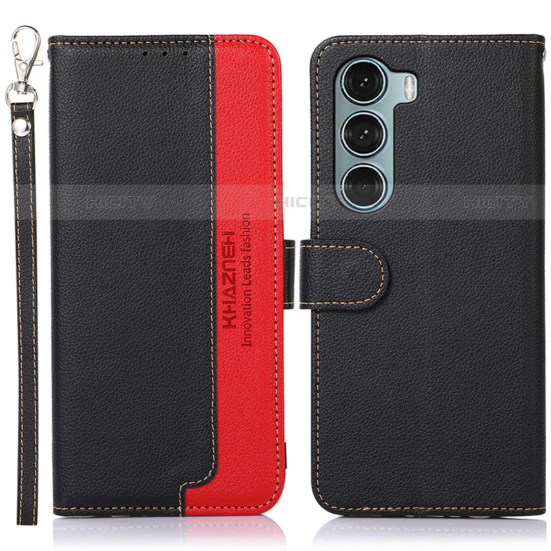 Custodia Portafoglio In Pelle Cover con Supporto A09D per Motorola Moto G200 5G