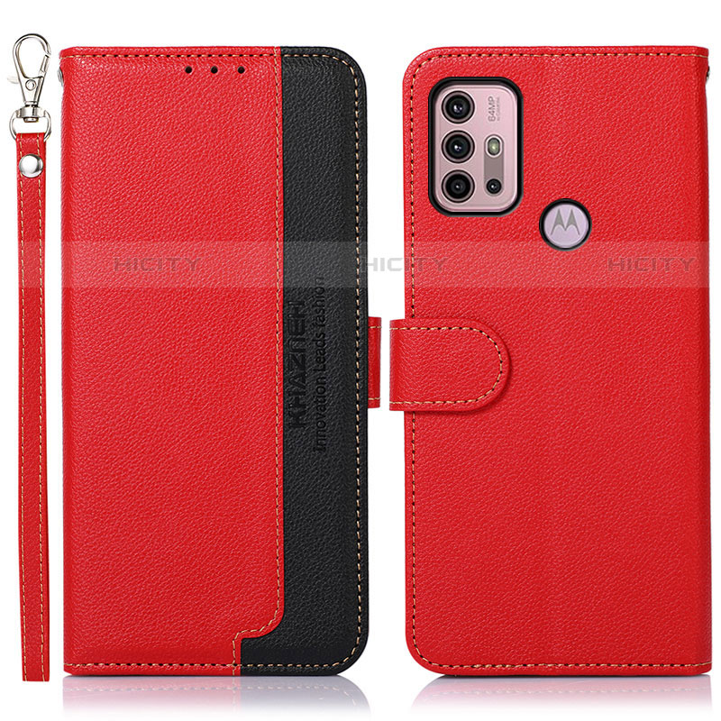 Custodia Portafoglio In Pelle Cover con Supporto A09D per Motorola Moto G31