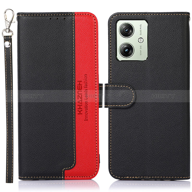 Custodia Portafoglio In Pelle Cover con Supporto A09D per Motorola Moto G54 5G