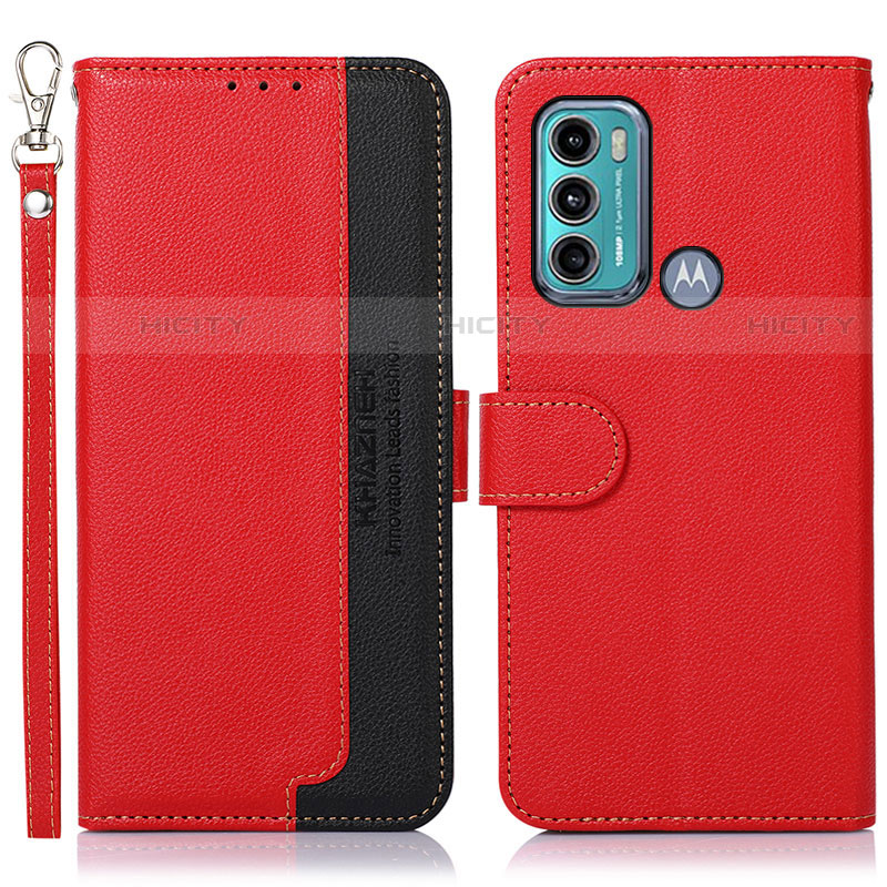 Custodia Portafoglio In Pelle Cover con Supporto A09D per Motorola Moto G60