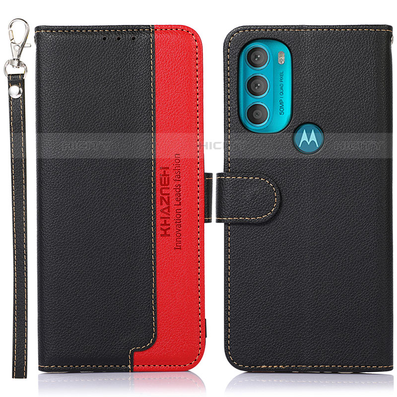 Custodia Portafoglio In Pelle Cover con Supporto A09D per Motorola Moto G71 5G