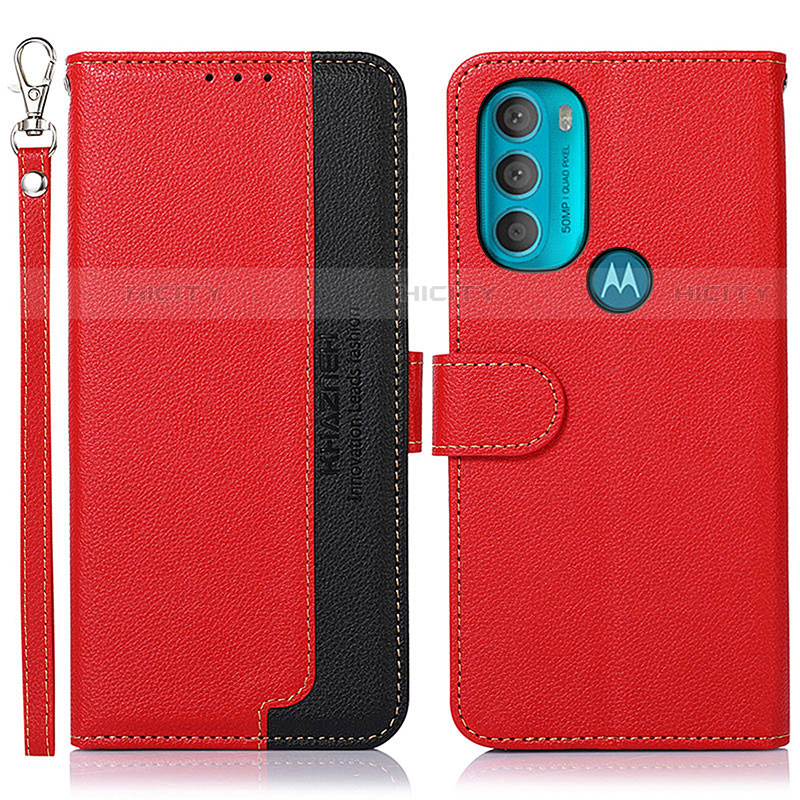 Custodia Portafoglio In Pelle Cover con Supporto A09D per Motorola Moto G71 5G