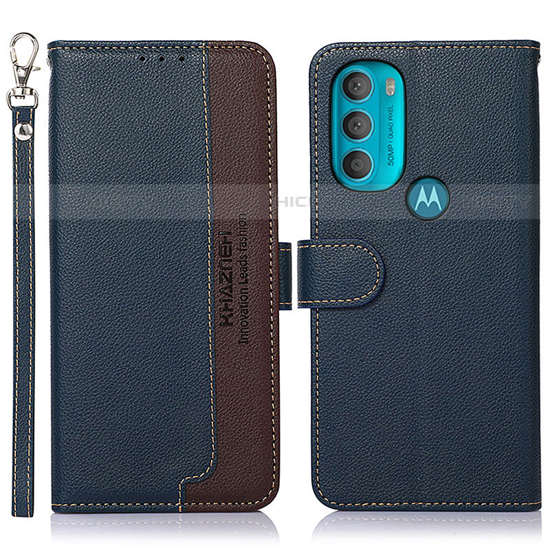 Custodia Portafoglio In Pelle Cover con Supporto A09D per Motorola Moto G71 5G