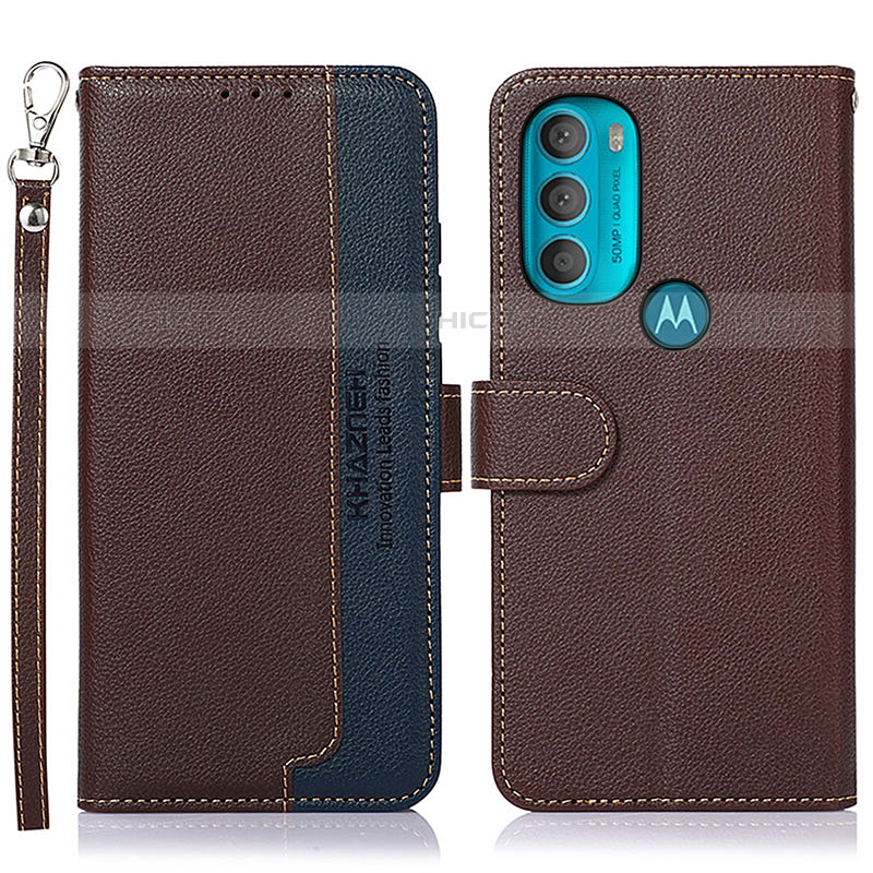 Custodia Portafoglio In Pelle Cover con Supporto A09D per Motorola Moto G71 5G