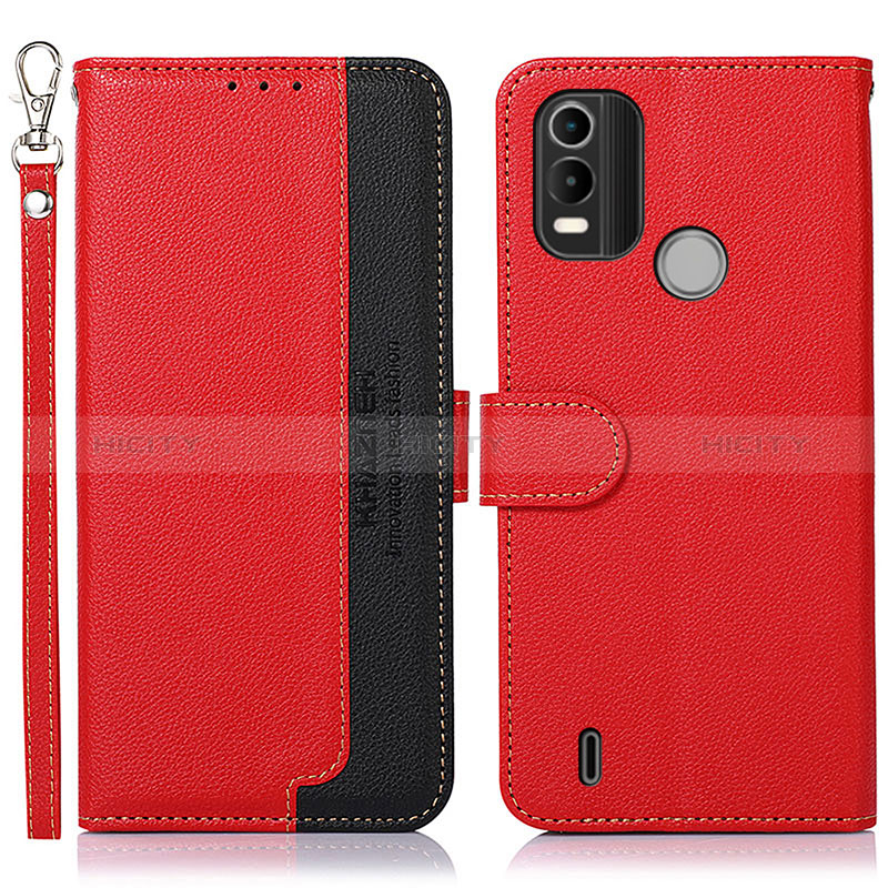 Custodia Portafoglio In Pelle Cover con Supporto A09D per Nokia G11 Plus Rosso