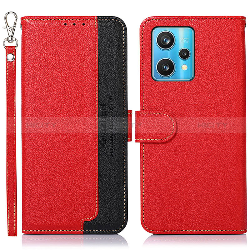 Custodia Portafoglio In Pelle Cover con Supporto A09D per Realme Narzo 50 Pro 5G Rosso