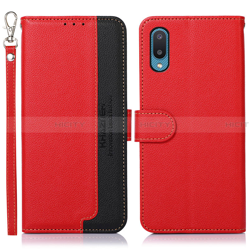 Custodia Portafoglio In Pelle Cover con Supporto A09D per Samsung Galaxy A02