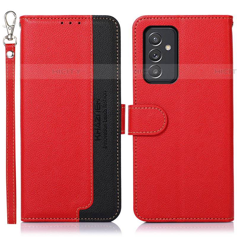 Custodia Portafoglio In Pelle Cover con Supporto A09D per Samsung Galaxy A24 4G Rosso